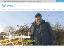 Tablet Screenshot of orsinihealthcare.com